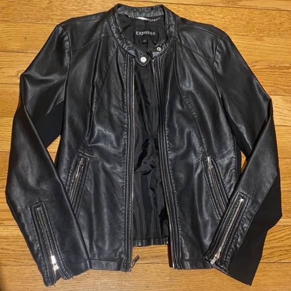 Express Jackets & Blazers - Express Leather Jacket Size L